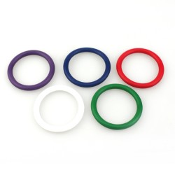 rainbow silicone pleasure rings 5 pack