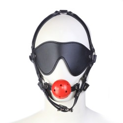 harness ball gag with blinder