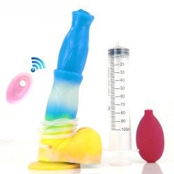 triple function squirting luminous dildo 04