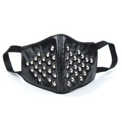 punk riveted motorcycle mask