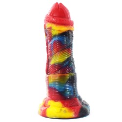 graffiti multicolor anal dildo 03